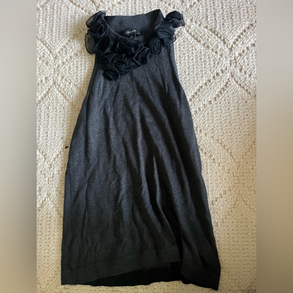 CHRISTOPHER FISCHER Sweater Tanktop with roses around the neck - MEDIUM